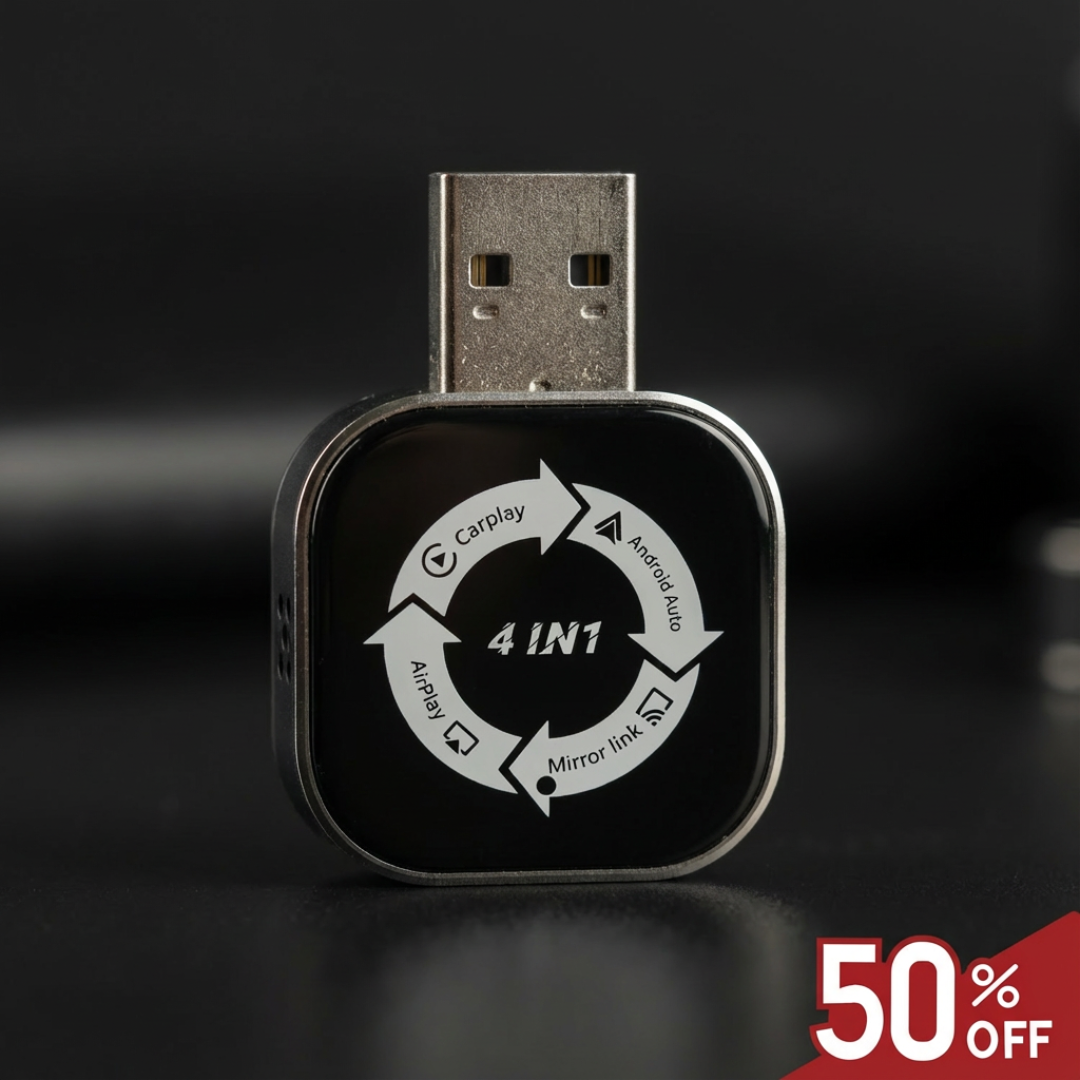 Adapter CarPlay bezprzewodowy 4 w 1