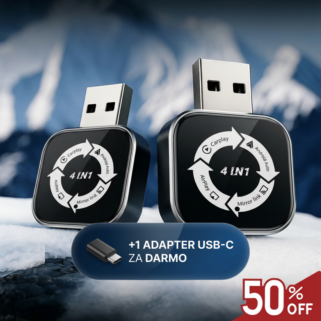 Adapter CarPlay bezprzewodowy 4 w 1
